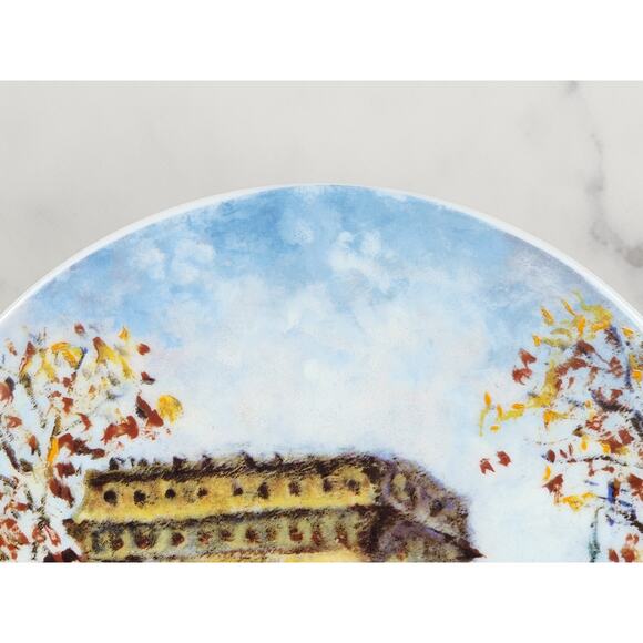 Limoges Arc De Triomphe France Porcelain 8 1/2" Plate Wall Decor Bradex Vintage - Picture 5 of 13
